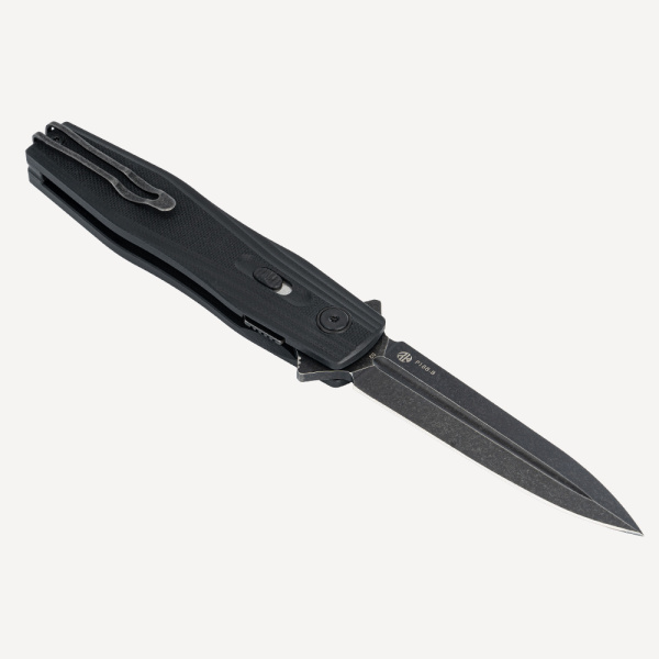 Нож складной RUiKE P188-B (Сталь_D2-Blackwash/Черный_G10)